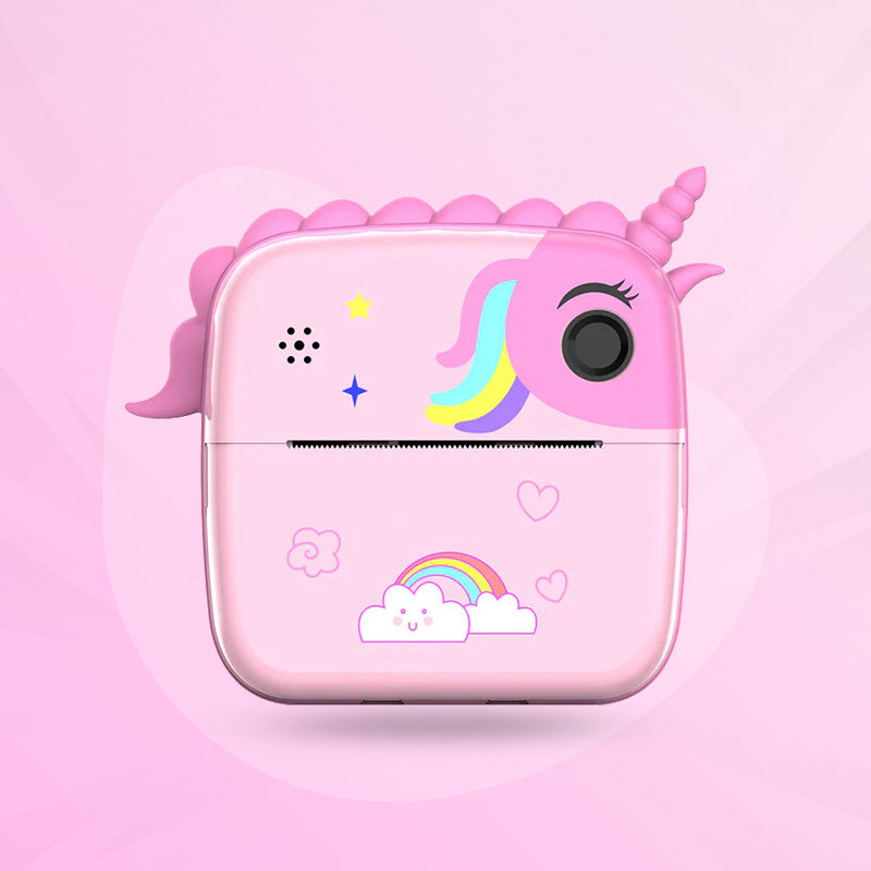 Kids Instant Print Camera Unicorn Dinosaur